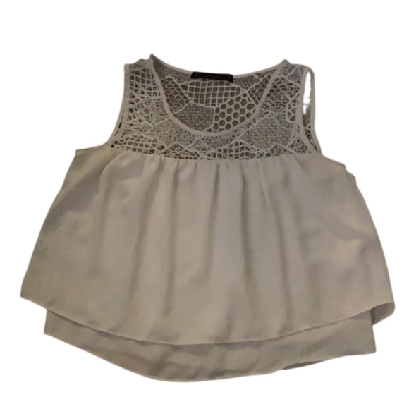 ZARA blouse sleeveless lace layered - Picture 3 of 11